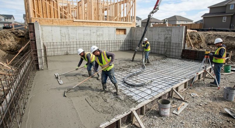 Basement Concrete Installation in Armada, MI