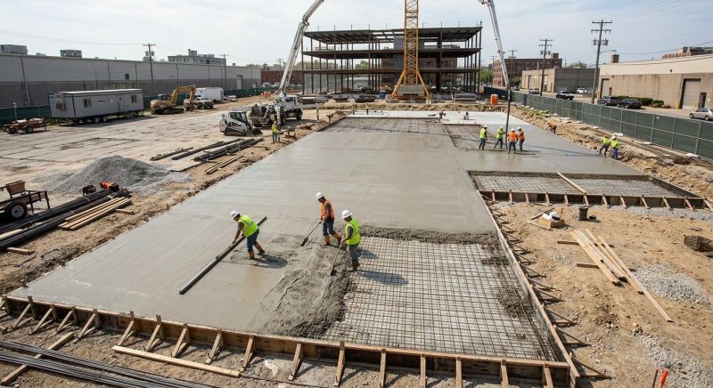 Commercial Slab Construction in Franklin, MI