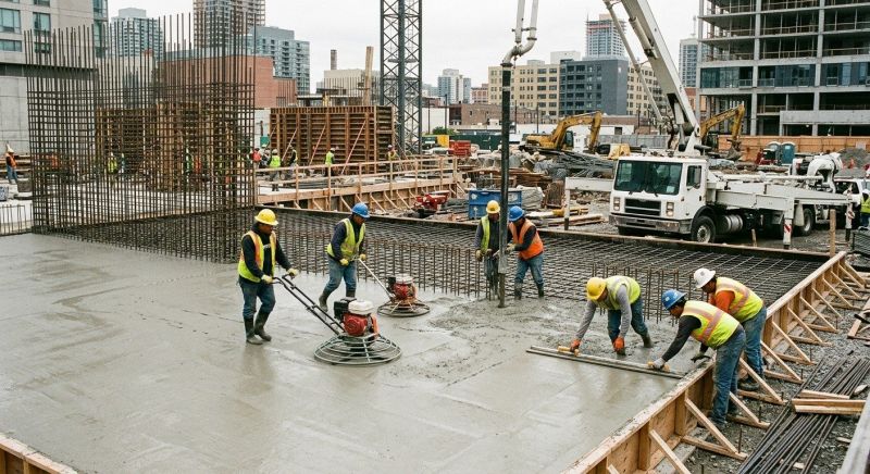 Commercial Slab Installation in Metamora, MI