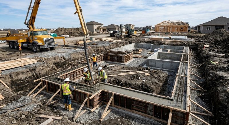 Concrete Foundation Installation in Dryden, MI