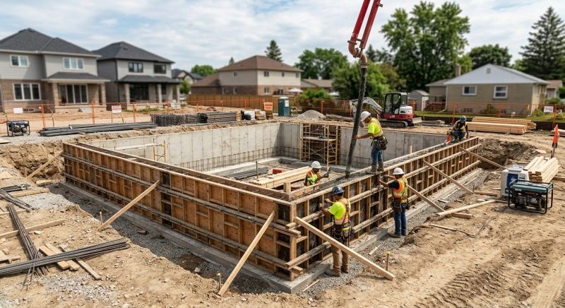 Foundation Construction in Utica, MI