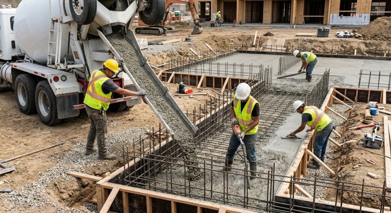 Foundation Wall Pouring in Commerce Township, MI