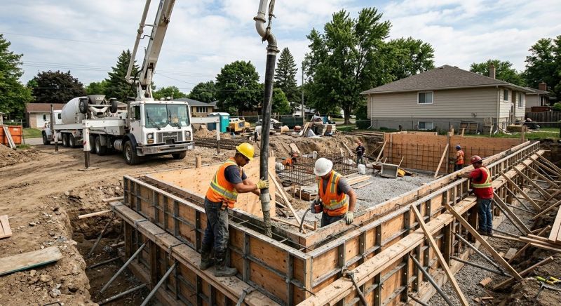 Foundation Wall Pouring in Richmond, MI